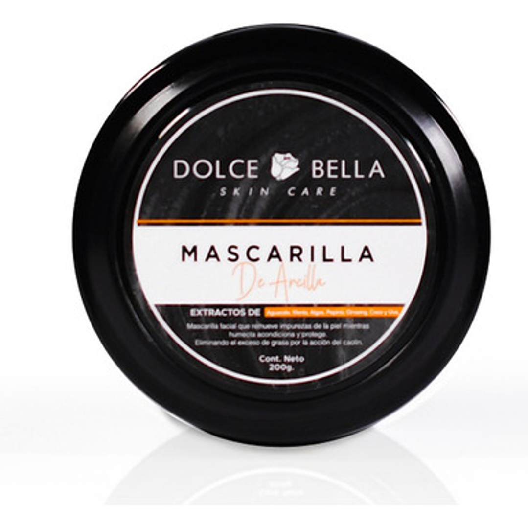 Mascarilla Facial De Arcilla 200g Dolce Bella Skincare Tipo De Piel Mixta 4