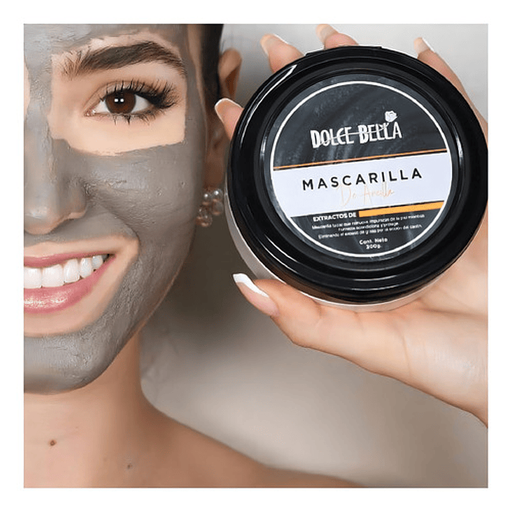 Mascarilla Facial De Arcilla 200g Dolce Bella Skincare Tipo De Piel Mixta 5