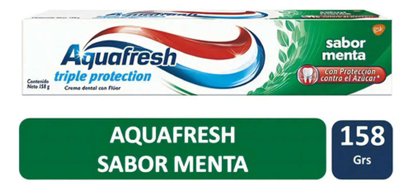 Pasta Dientes Aquafresh Triple Protection Sabor Menta 1