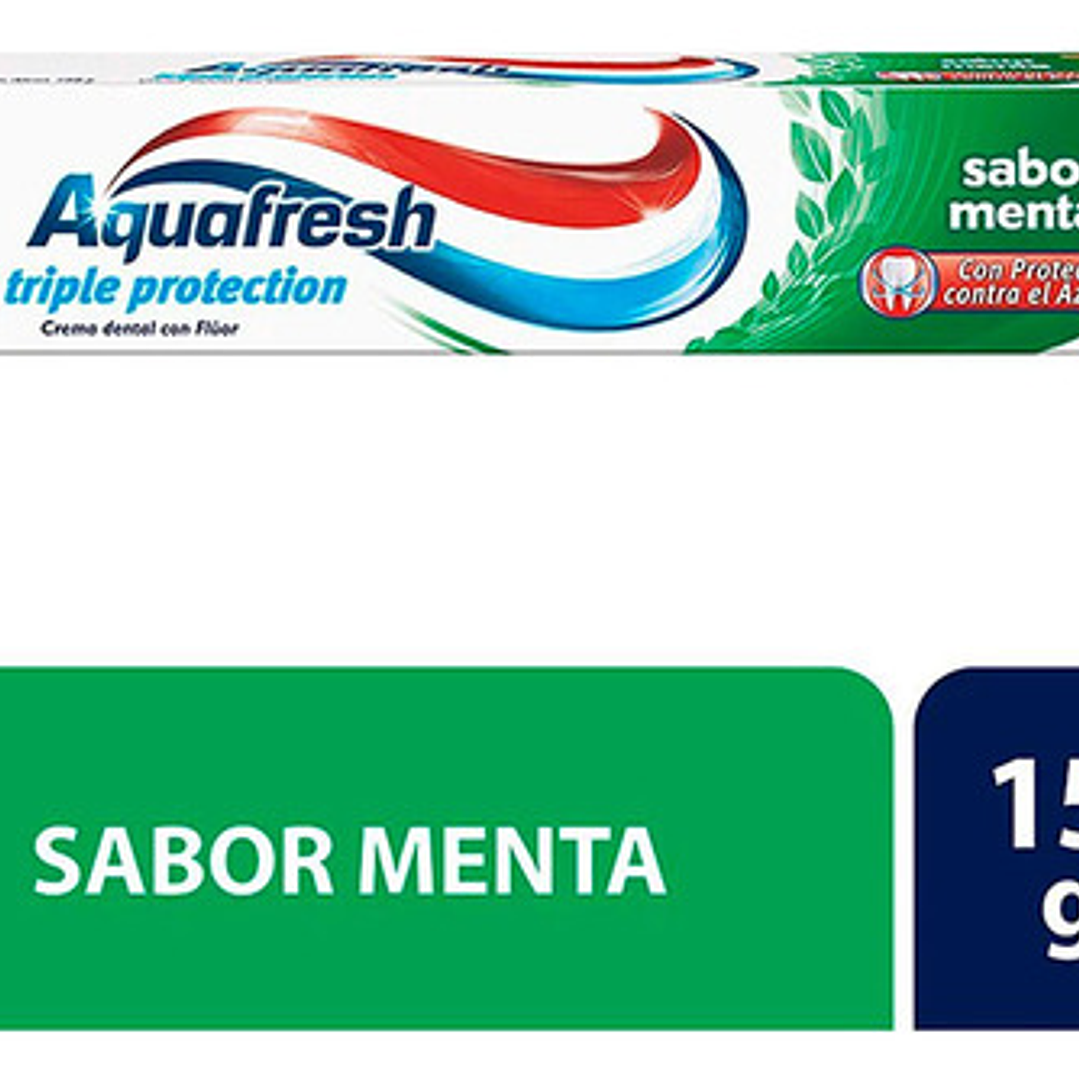 Pasta Dientes Aquafresh Triple Protection Sabor Menta 2