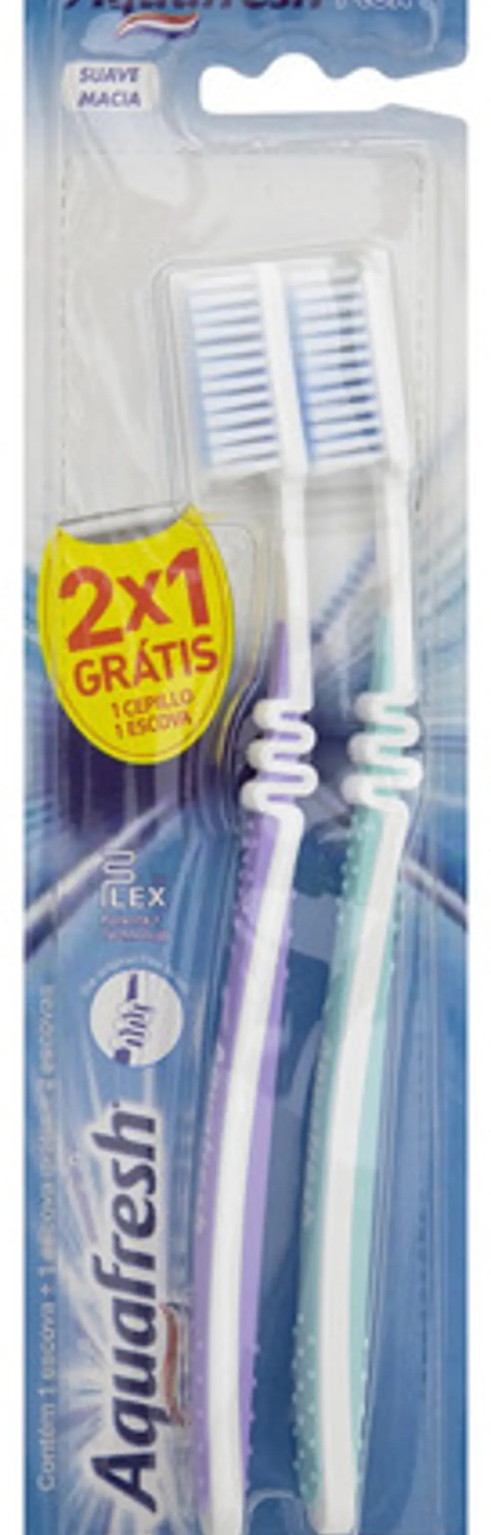 Cepillo Dental Suave Aquafresh Flex 2 Unidades Gratis 1 Cepillo 1