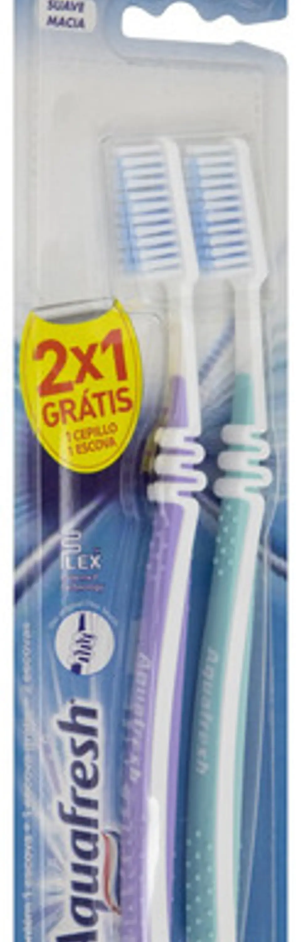 Cepillo Dental Suave Aquafresh Flex 2 Unidades Gratis 1 Cepillo 2