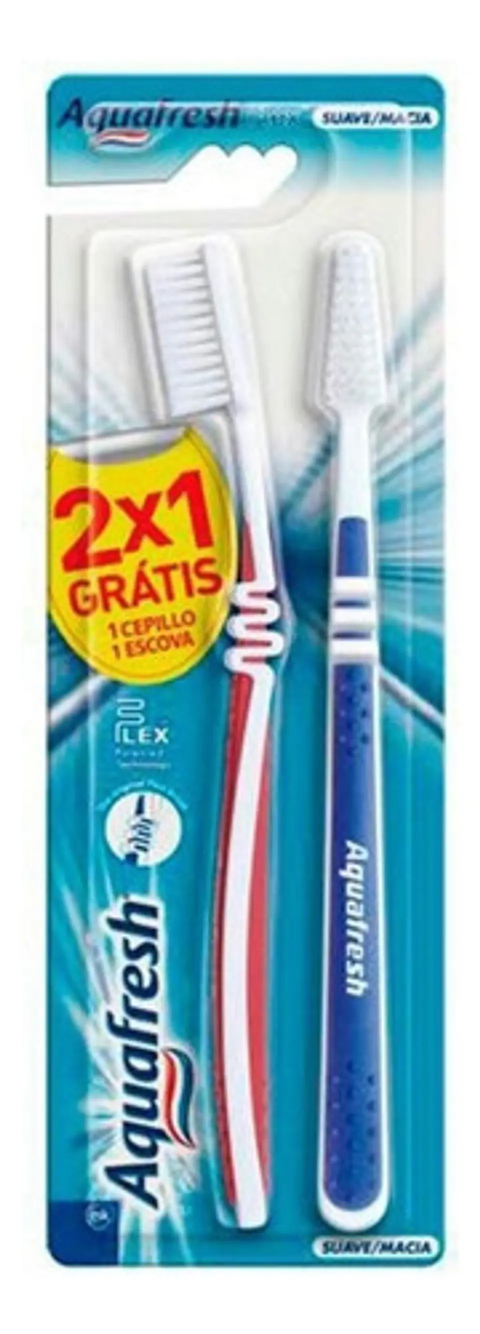 Cepillo Dental Suave Aquafresh Flex 2 Unidades Gratis 1 Cepillo 4