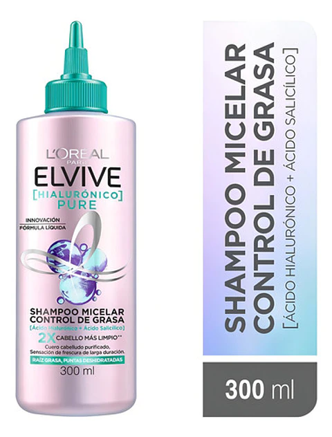 Shampoo Elvive Pure Micelar L'oréal Paris 300ml