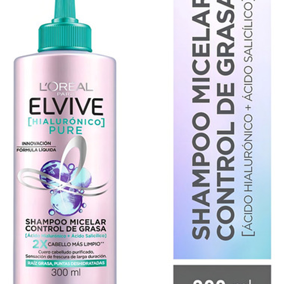 Shampoo Elvive Pure Micelar L'oréal Paris 300ml 1