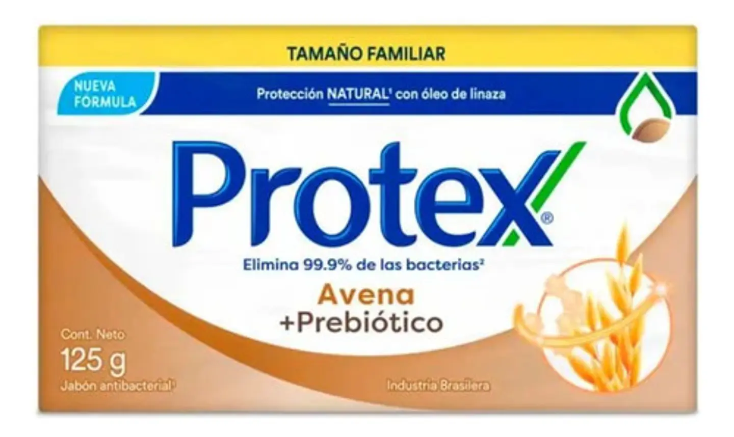 Protex Avena Prebioticos Jabón Contra Bacterias 125gr 1