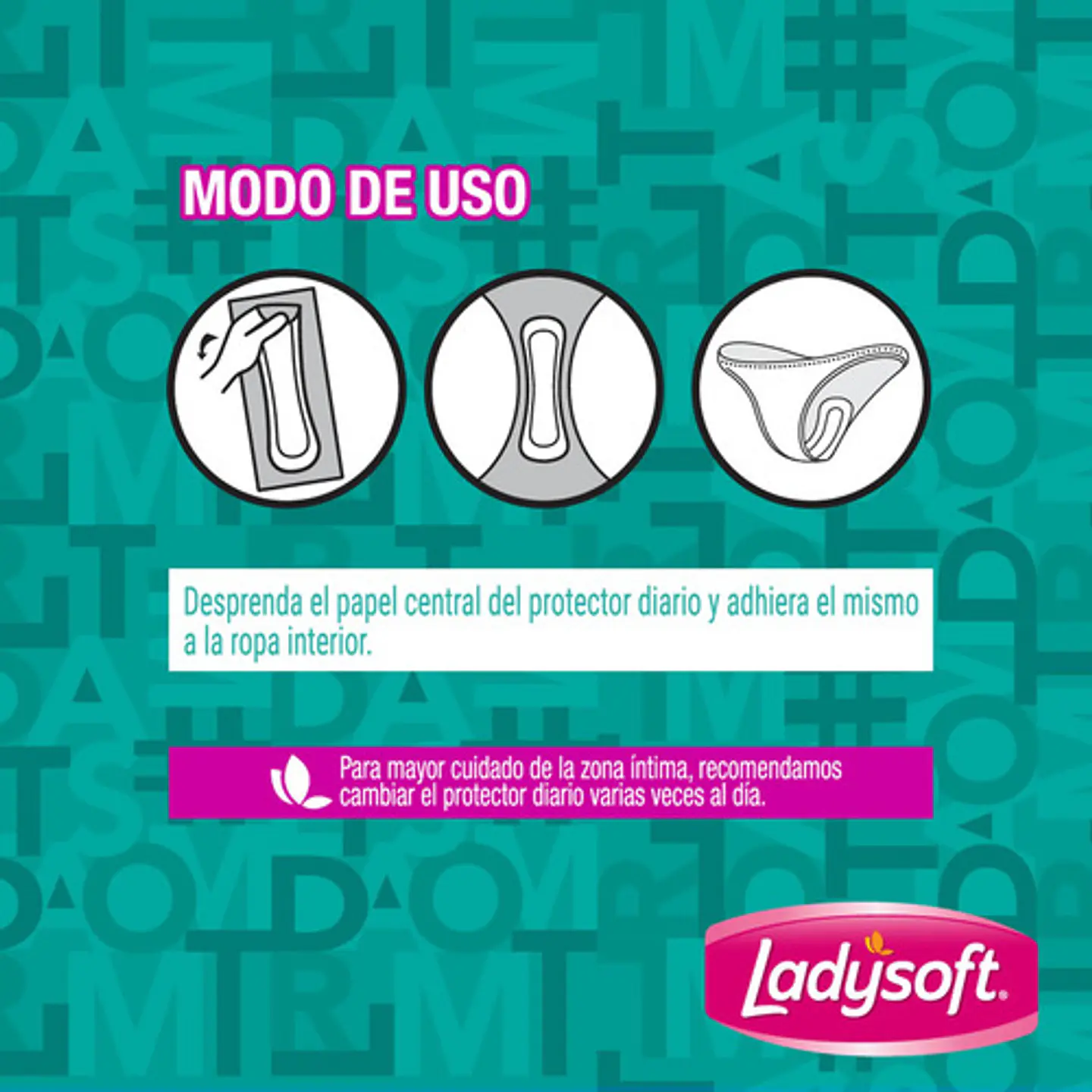 Protector Diario Ladysoft Ultradelgada Tela Suave 20 Un 5