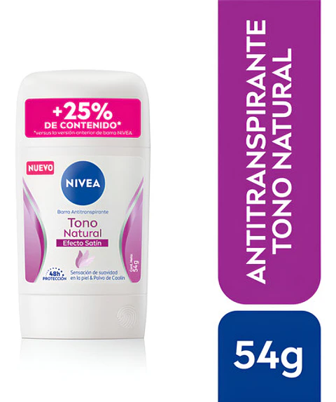 Desodorante En Barra Nivea Femenino Efecto Satin 54gr Satin