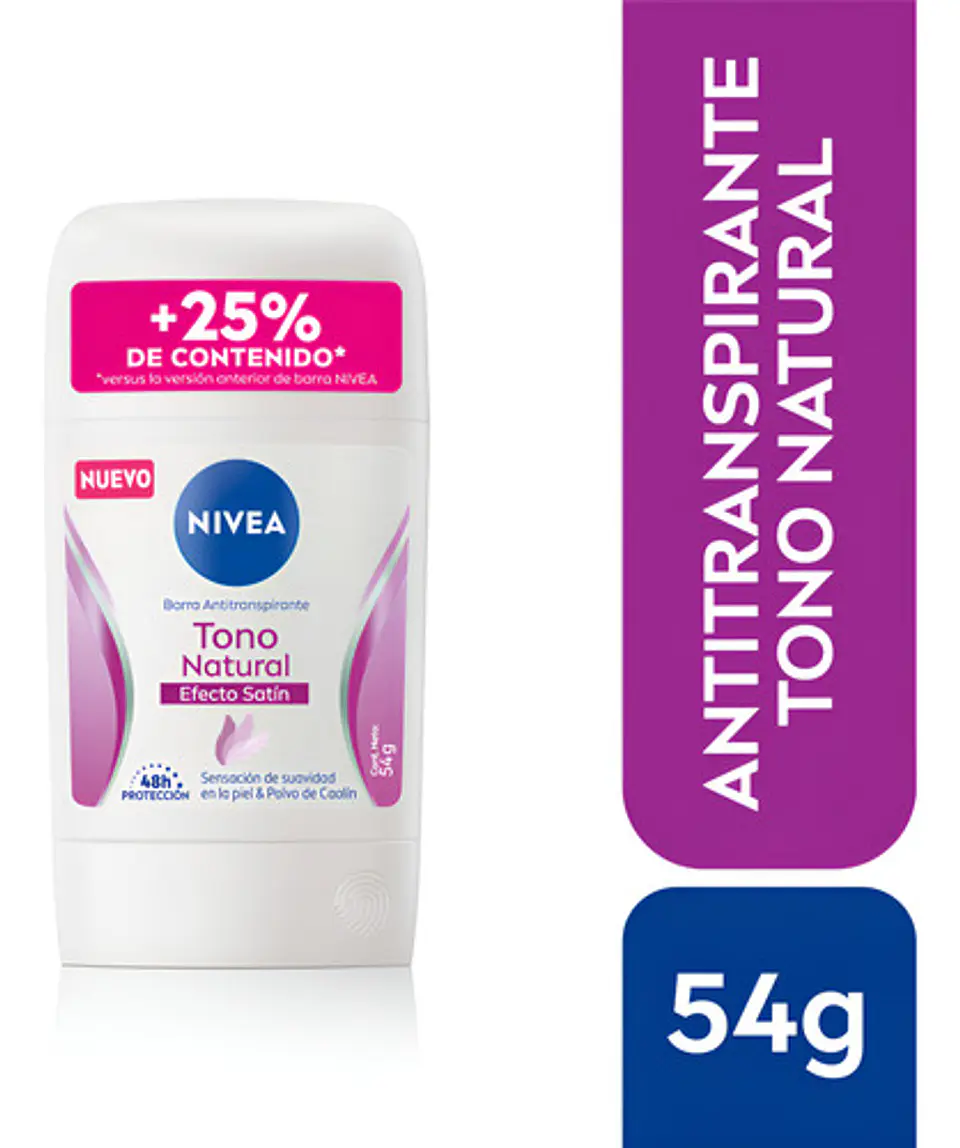 Desodorante En Barra Nivea Femenino Efecto Satin 54gr Satin 1