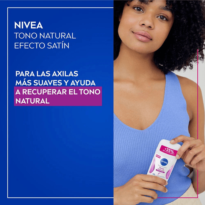 Desodorante En Barra Nivea Femenino Efecto Satin 54gr Satin 3