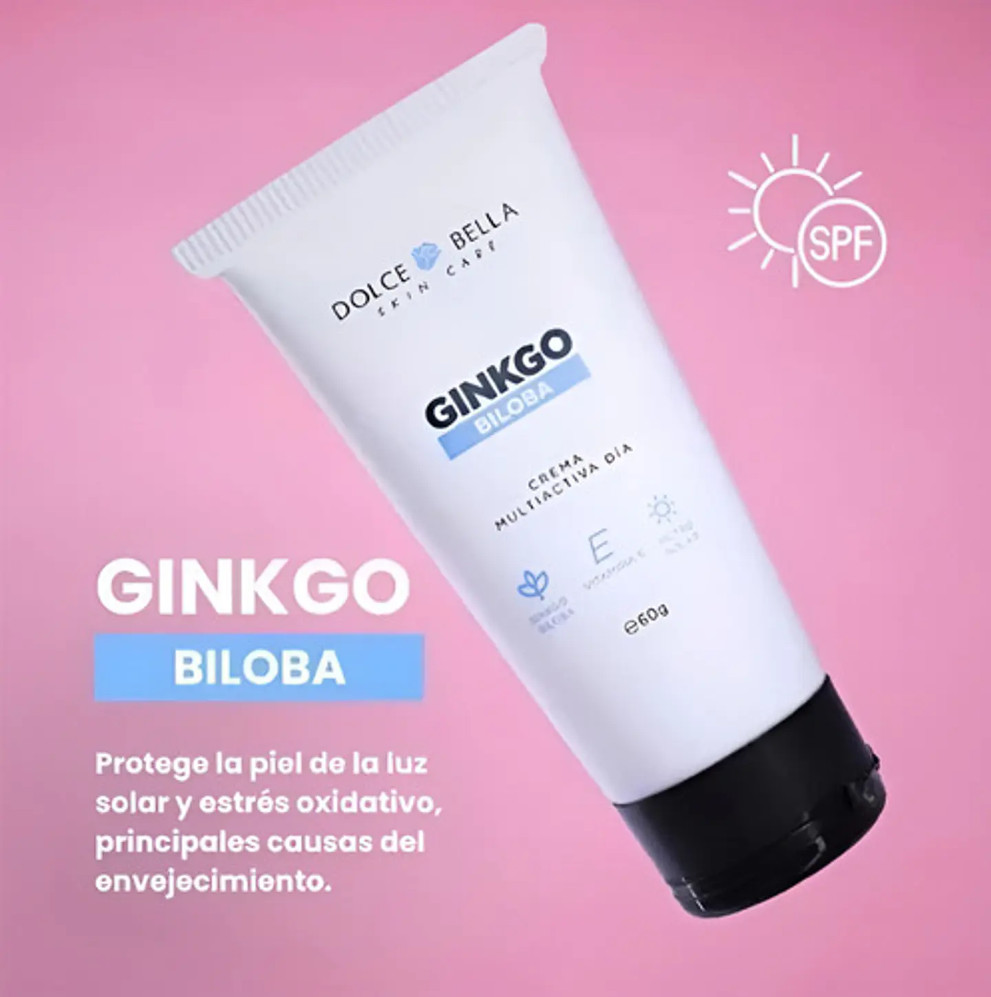 Crema Multiactiva Día Con Ginkgo Biloba Y Filtro Solar 60 Gr Todo Tipo De Piel Día 3