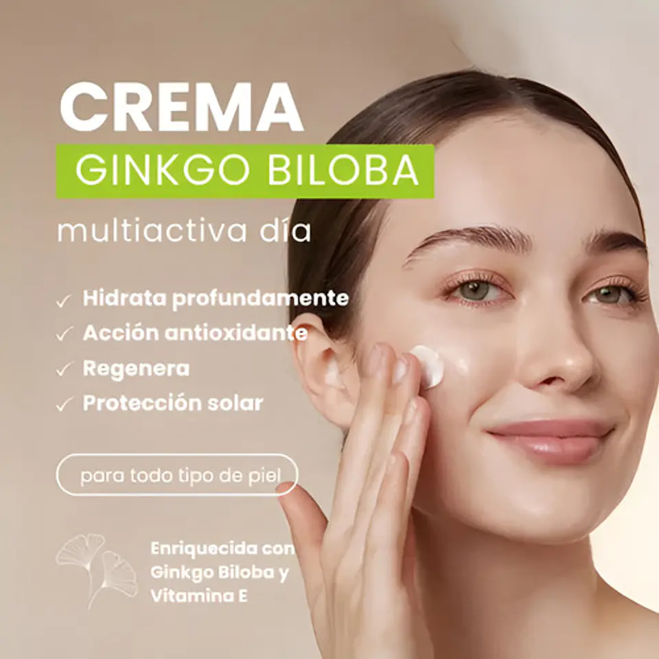 Crema Multiactiva Día Con Ginkgo Biloba Y Filtro Solar 60 Gr Todo Tipo De Piel Día 5