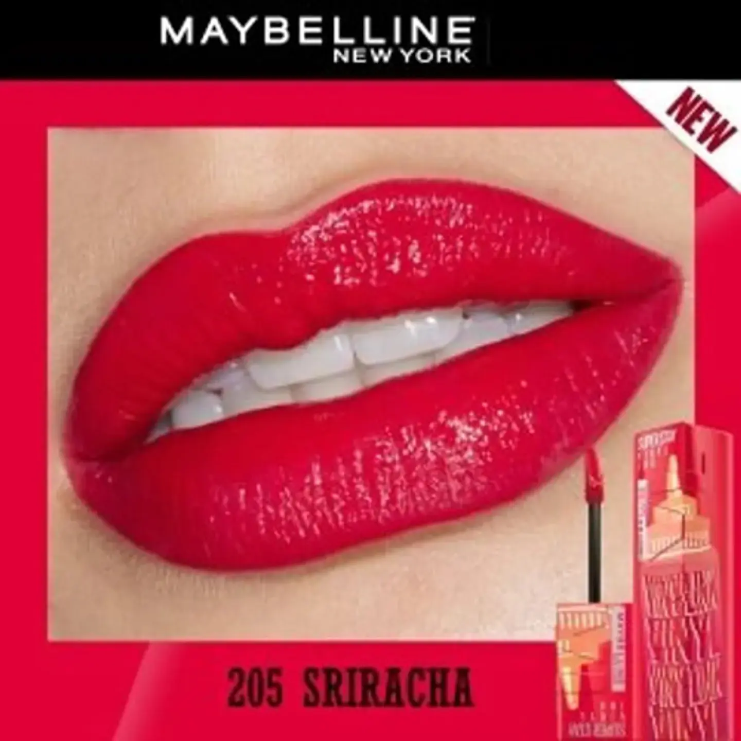 Labial Superstay Vinyl Ink Sauce 210 Pomodoro - Maybelline 4