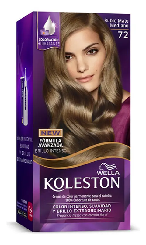 Koleston Tintura Perm. Color Intenso Rubio Mate Mediano 72