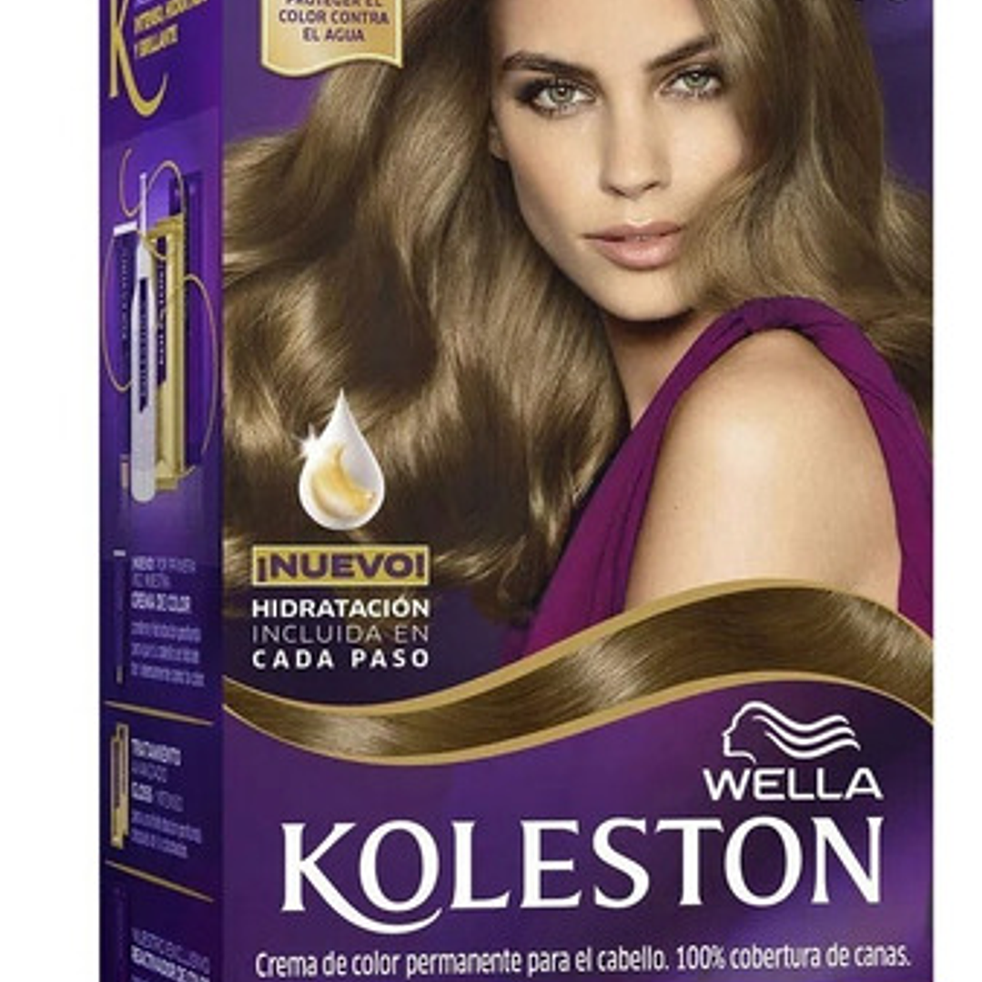 Kit Tintura Color Permanente Crema Koleston Tono 70 Rubio Rubio Mediano 1