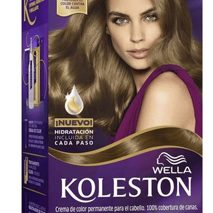 Kit Tintura Color Permanente Crema Koleston Tono 70 Rubio Rubio Mediano 1