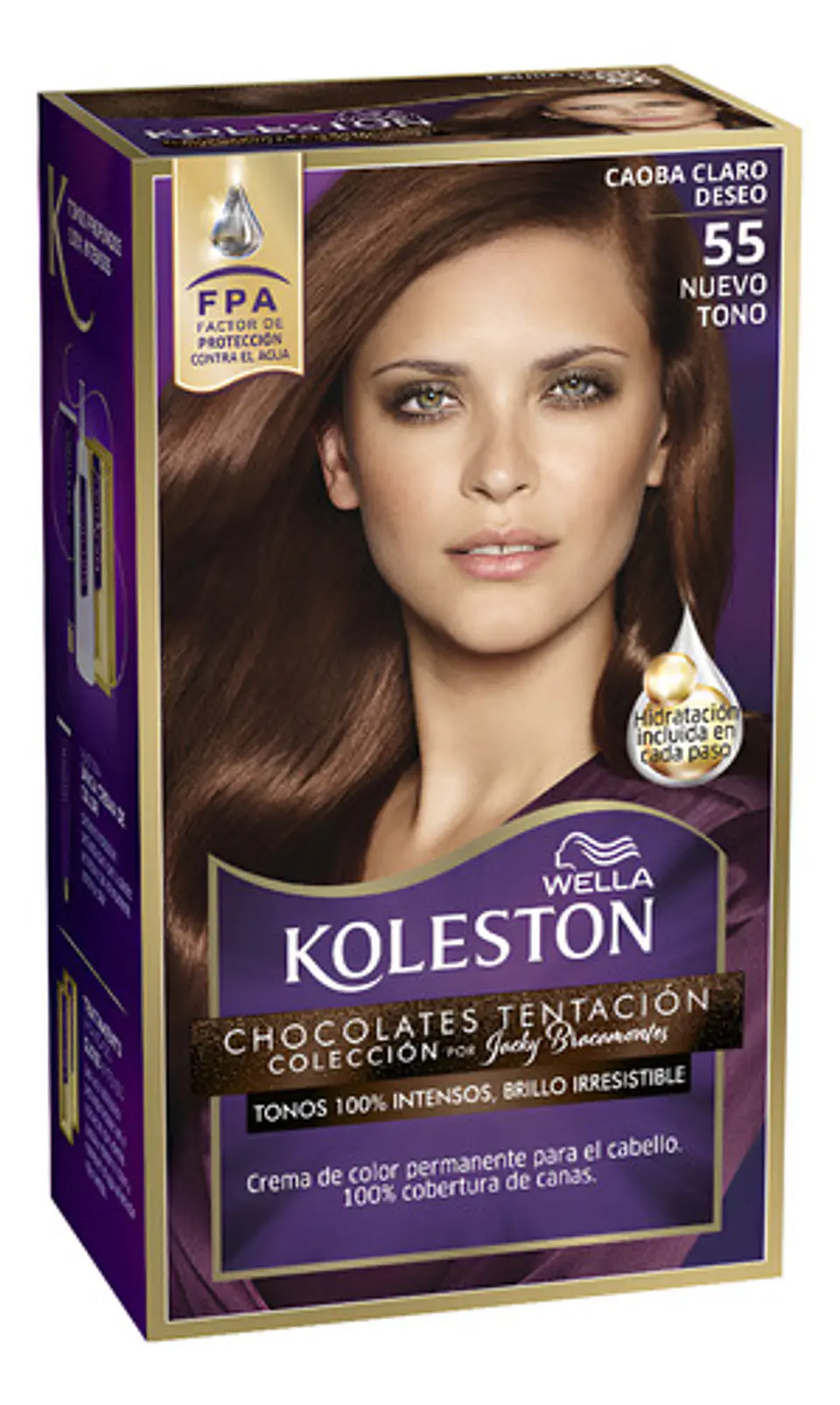 Tintura Koleston Kit Wella Permanente 55 Caoba Claro 1
