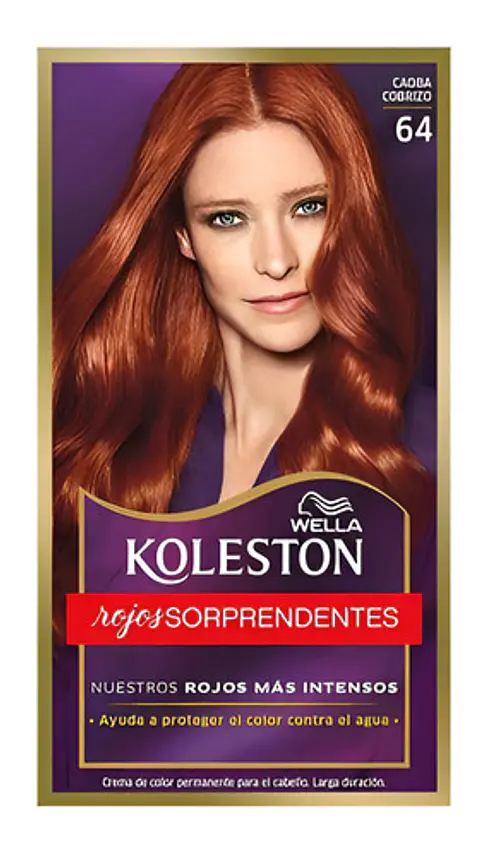 Tintura Wella Koleston Coloración En Crema Tono 64 Caoba Cobrizo Para Cabello