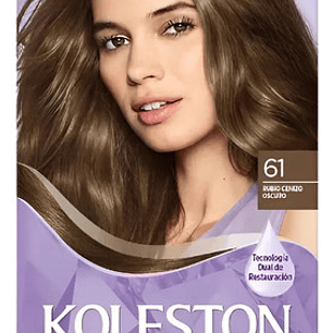 Koleston Tintura Permanente Brillo Infinito Rubio Cenizo Oscuro 61