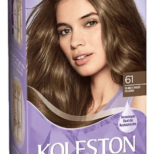 Koleston Tintura Permanente Brillo Infinito Rubio Cenizo Oscuro 61