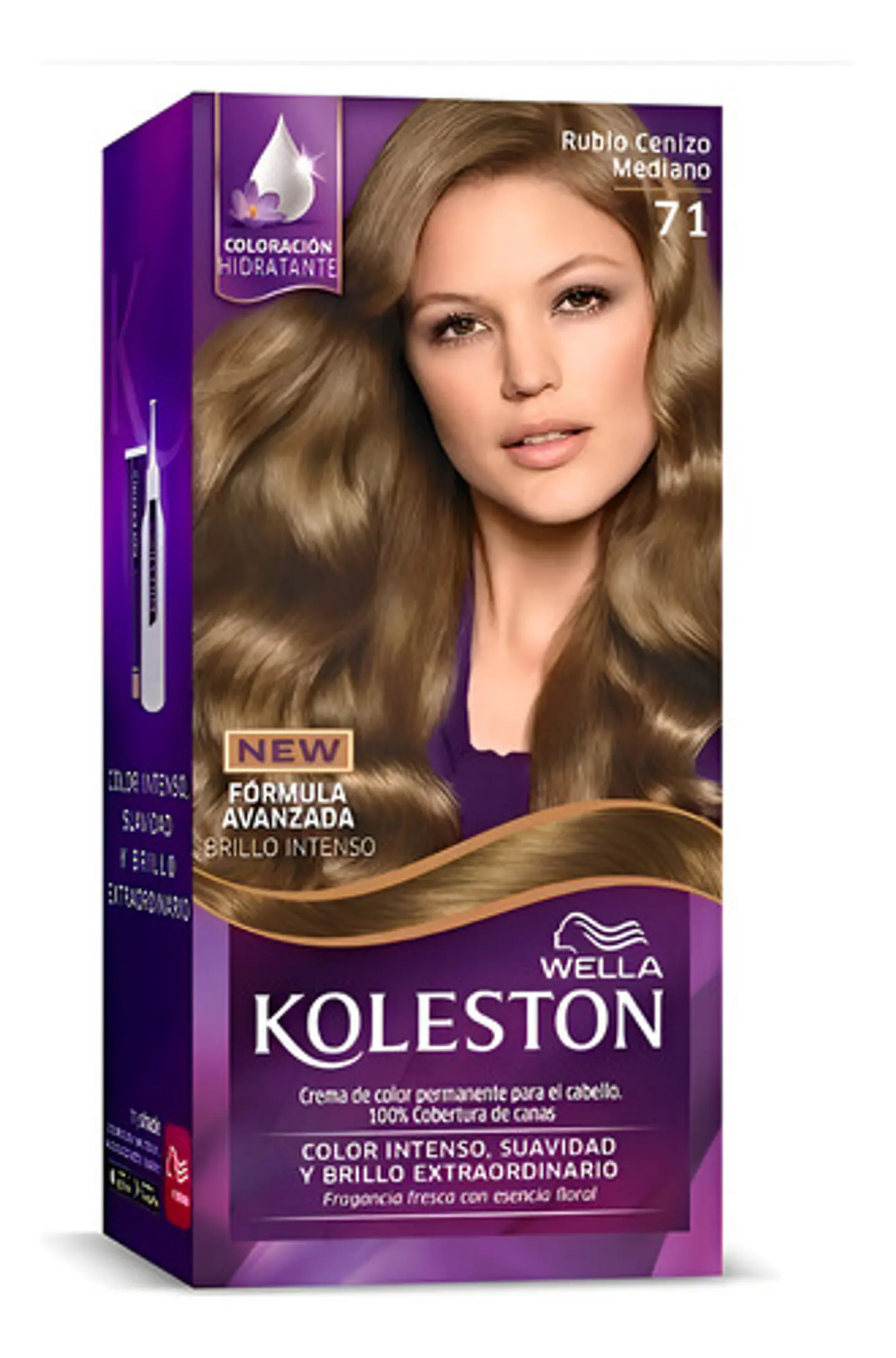 Koleston Tintura Permanente Brillo Infinito Rubio Cenizo Mediano 71 1
