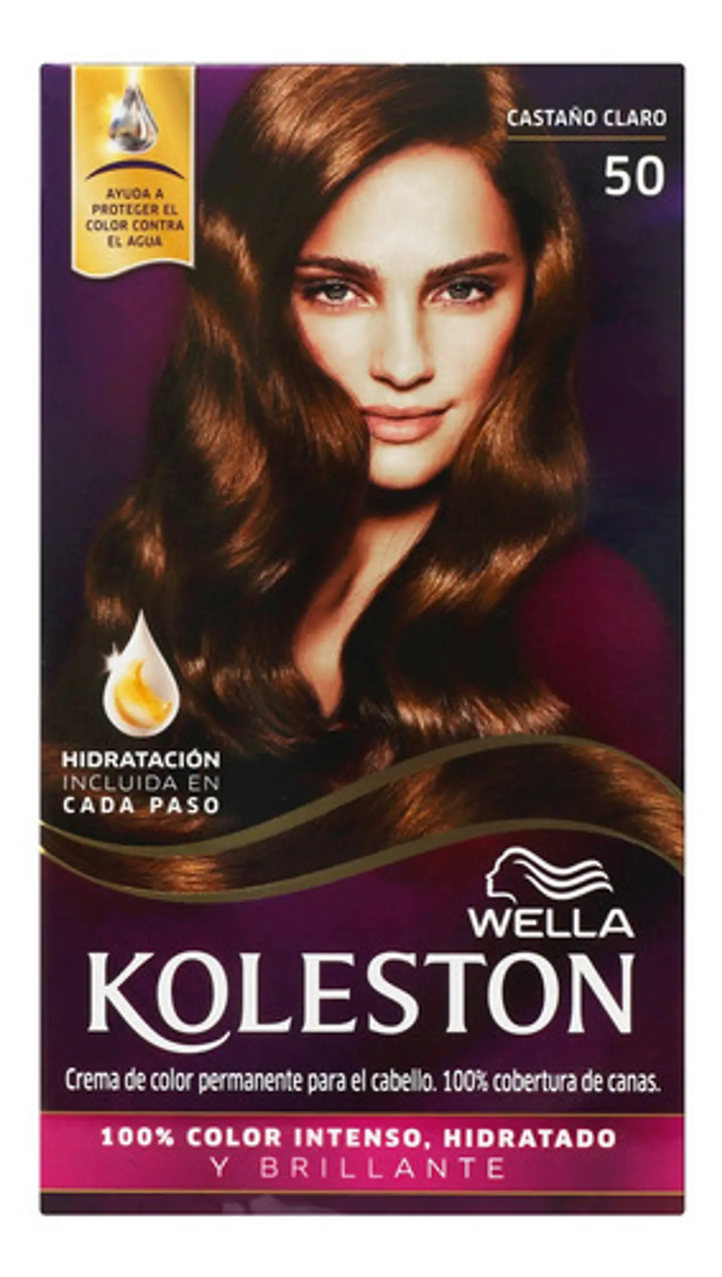 Tintura Wella Koleston Coloración En Crema Tono 50 Castaño Claro 30vol. Para Cabello 2