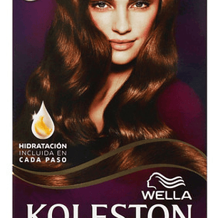 Tintura Wella Koleston Coloración En Crema Tono 50 Castaño Claro 30vol. Para Cabello