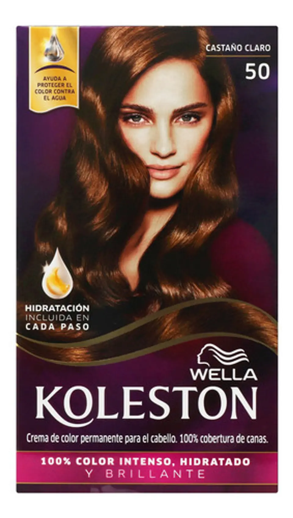 Tintura Wella Koleston Coloración En Crema Tono 50 Castaño Claro 30vol. Para Cabello 2