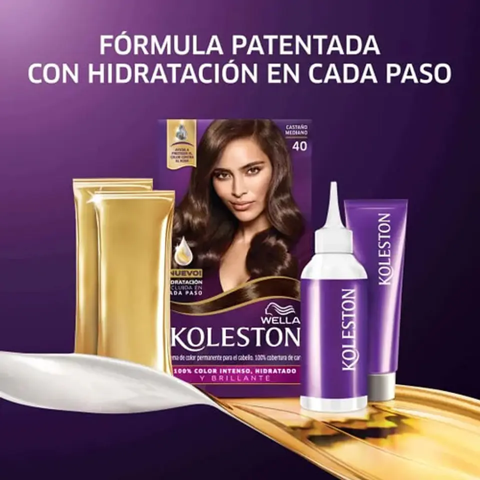 Koleston Tintura Permanente Color Intenso Castaño Mediano 40 Castaño Mediano 12