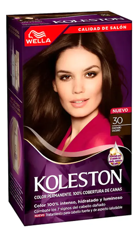 Koleston Tintura Permanente Color Intenso Castaño Oscuro 30