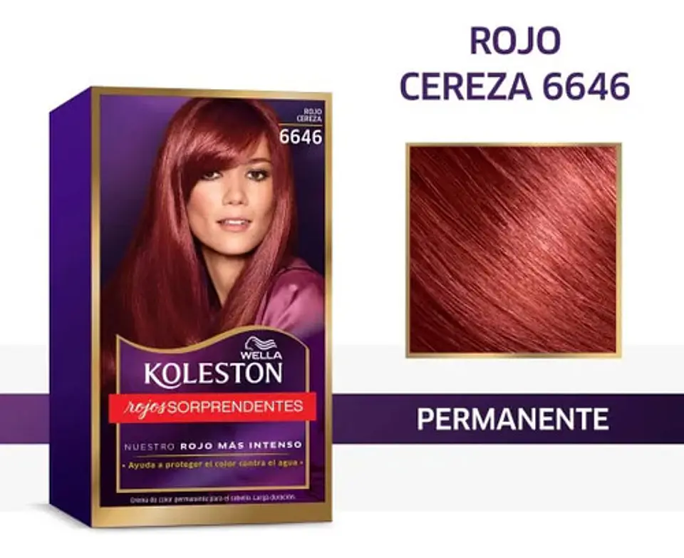 Koleston Tintura Permanente Color Intenso Rojo Cereza 6646 2