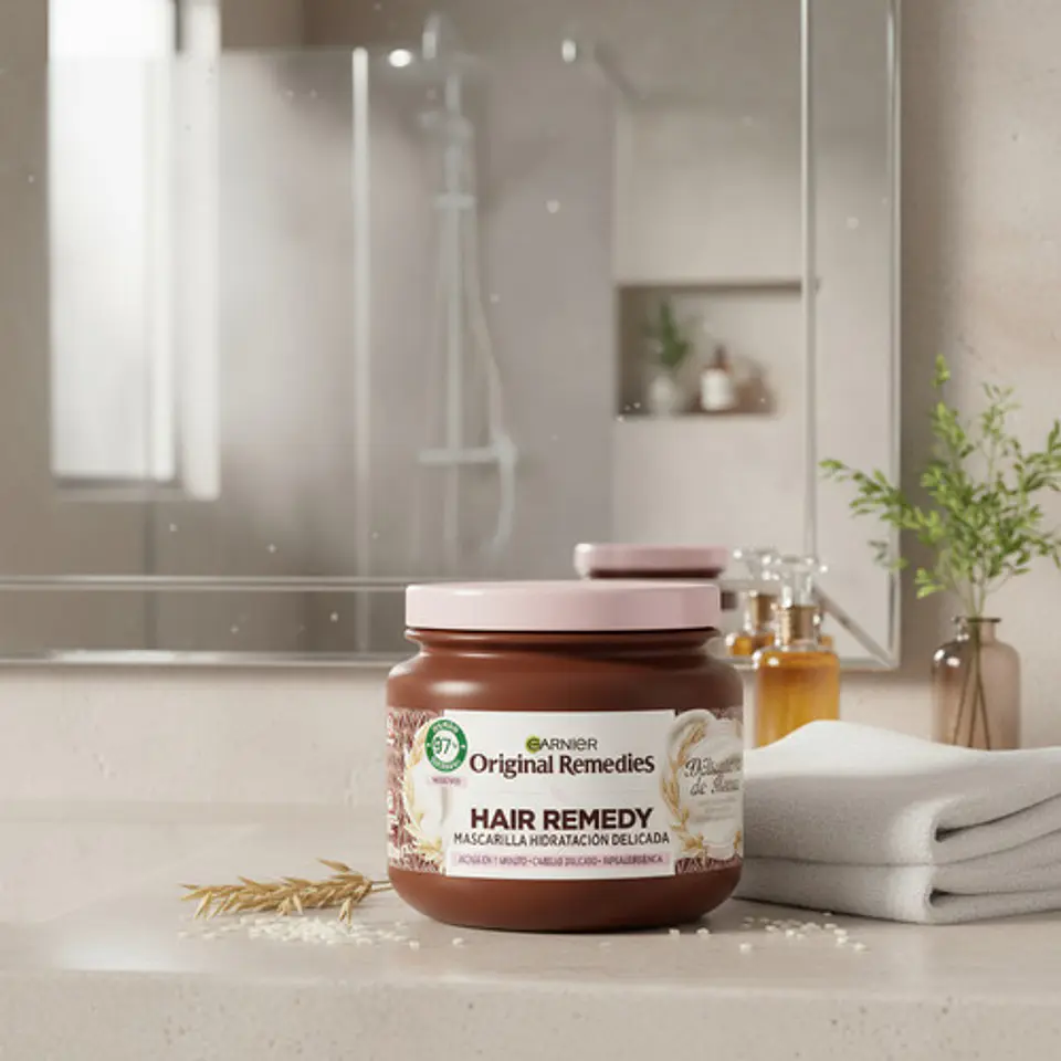 Mascarilla Capilar Garnier Original Remedies Delicates Avena 4