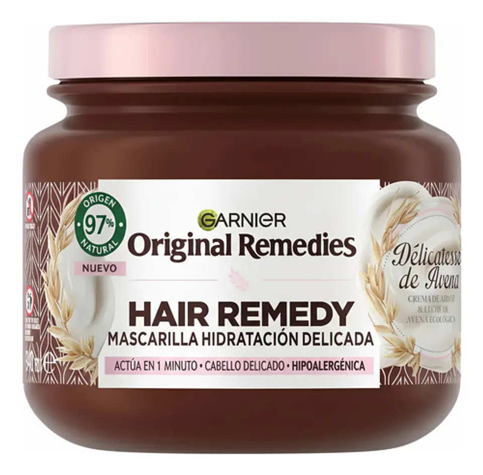 Mascarilla Capilar Garnier Original Remedies Delicates Avena 5