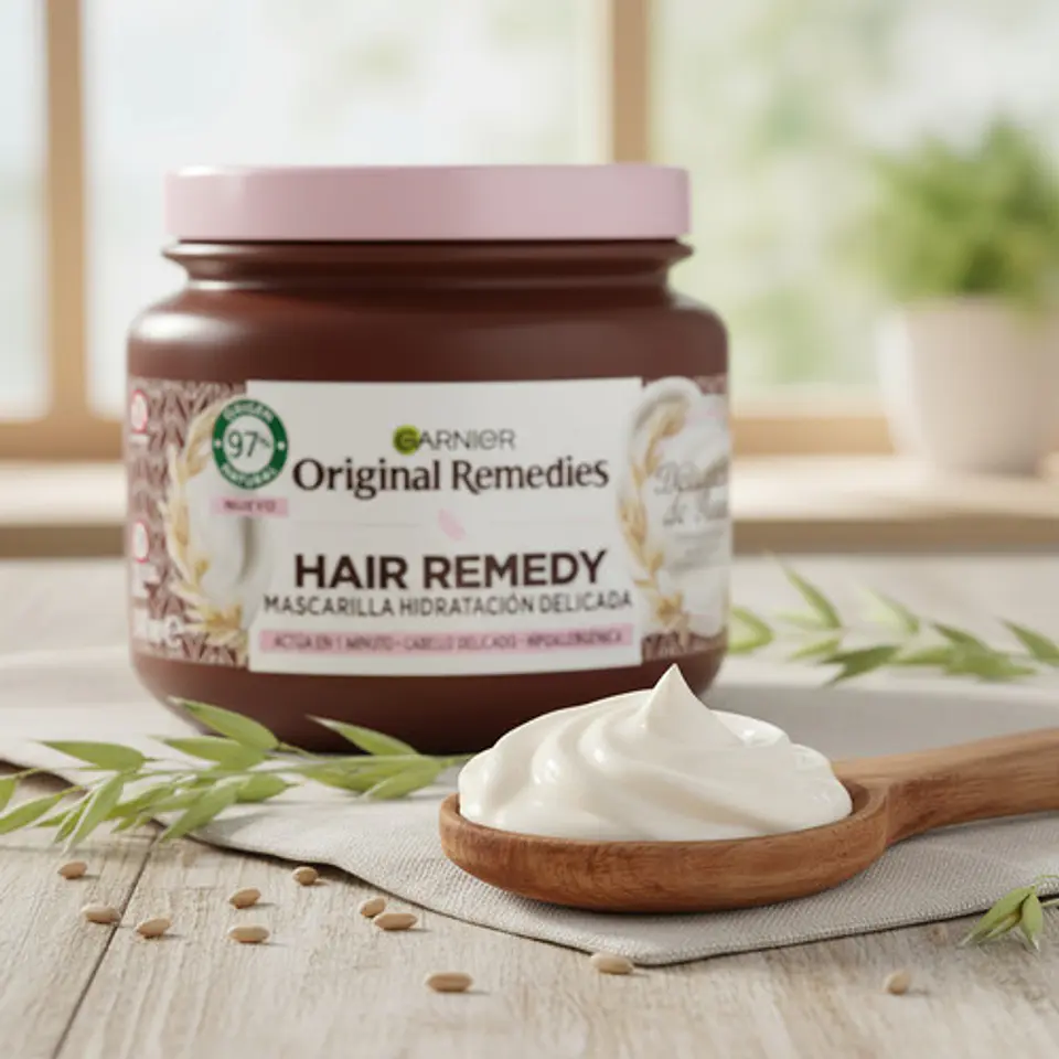 Mascarilla Capilar Garnier Original Remedies Delicates Avena 6