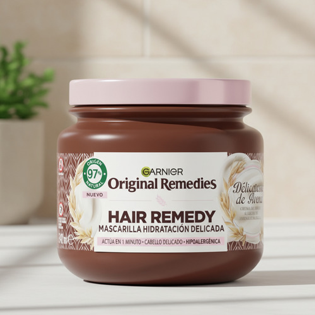 Mascarilla Capilar Garnier Original Remedies Delicates Avena 7