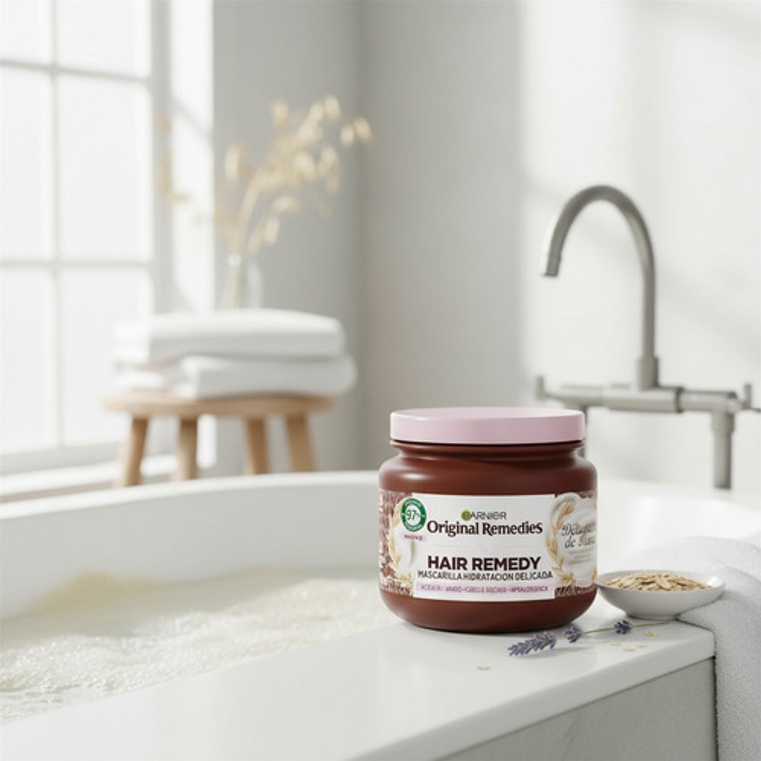 Mascarilla Capilar Garnier Original Remedies Delicates Avena 8