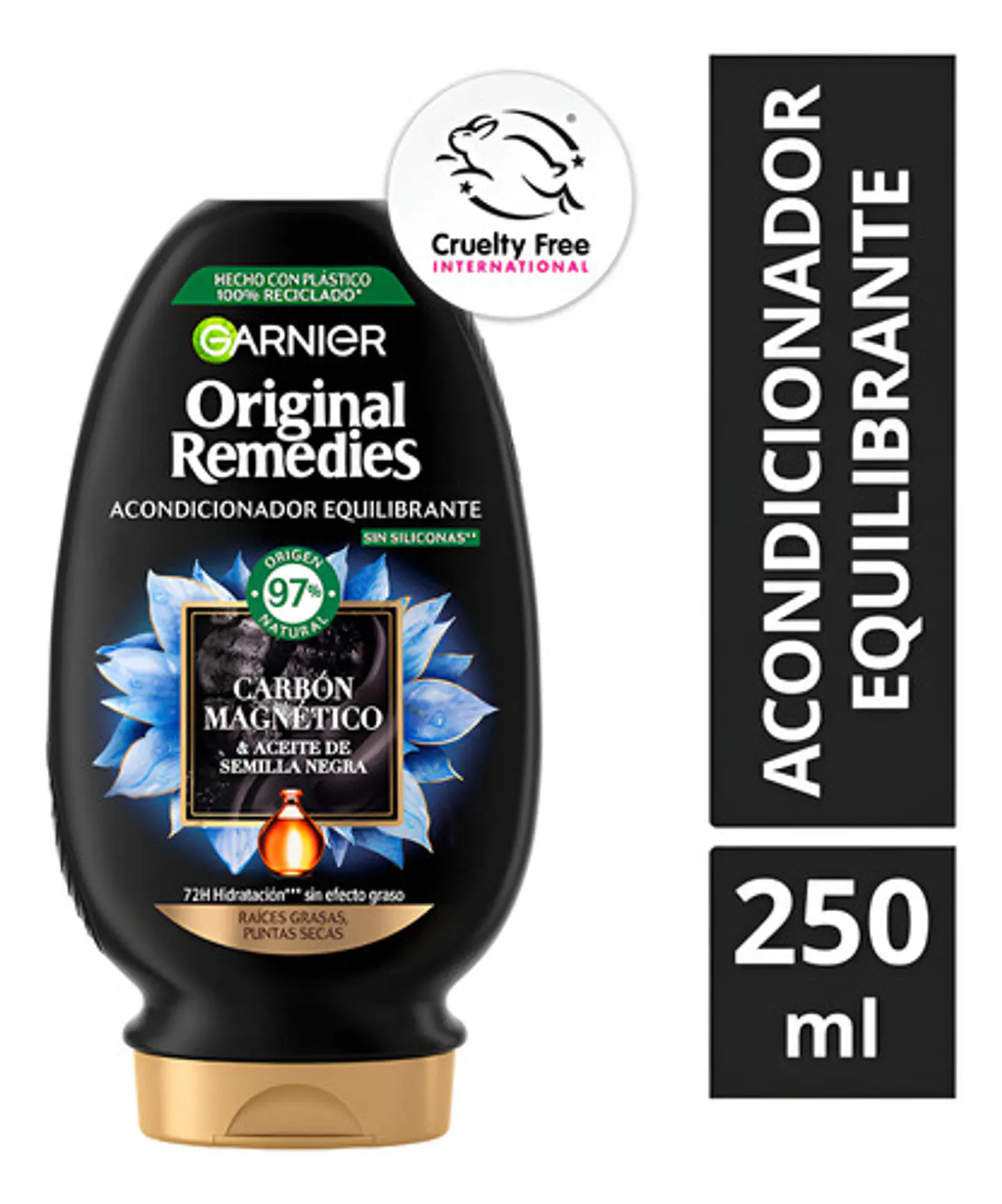 Acondicionador Original Remedies Carbón Magnético 250ml 1