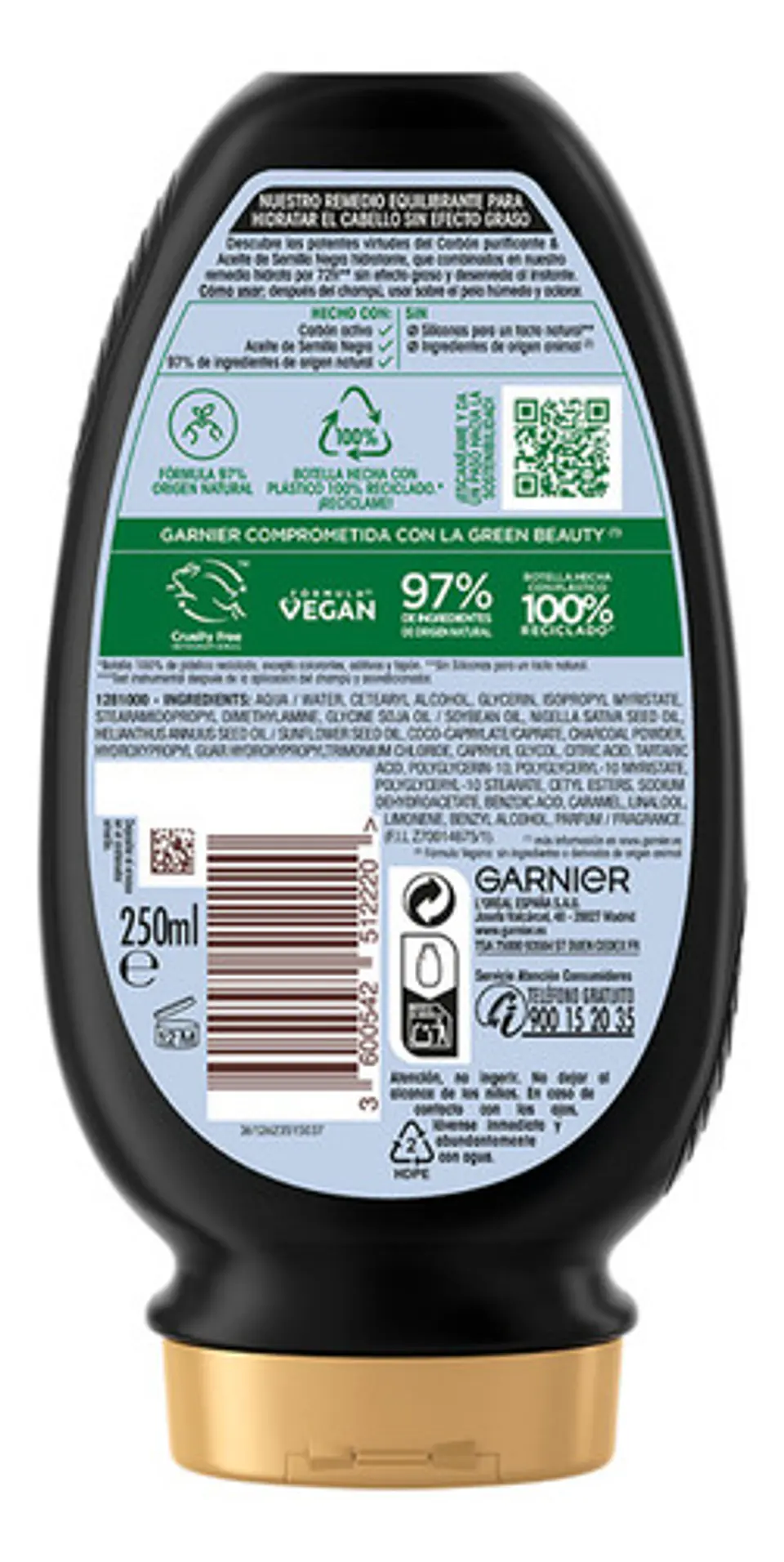 Acondicionador Original Remedies Carbón Magnético 250ml 4