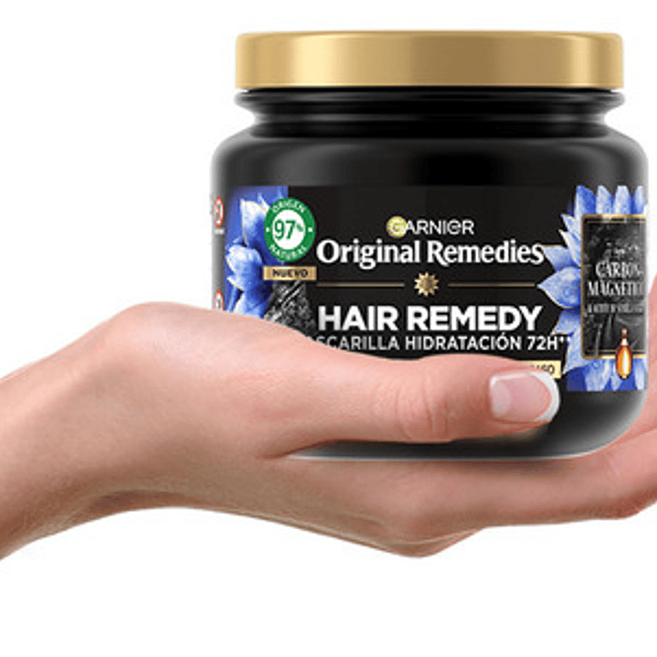 Mascarilla Capilar Garnier Original Remedies Carbón Mágnetic 2