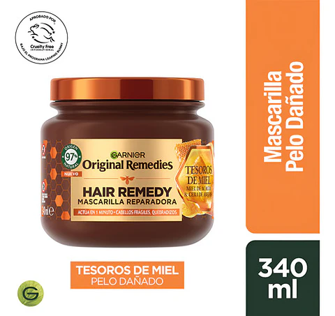 Mascarilla Capilar Garnier Original Remedies Tesoros De Miel