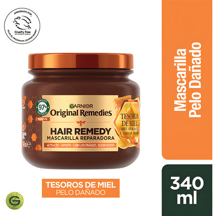 Mascarilla Capilar Garnier Original Remedies Tesoros De Miel 1