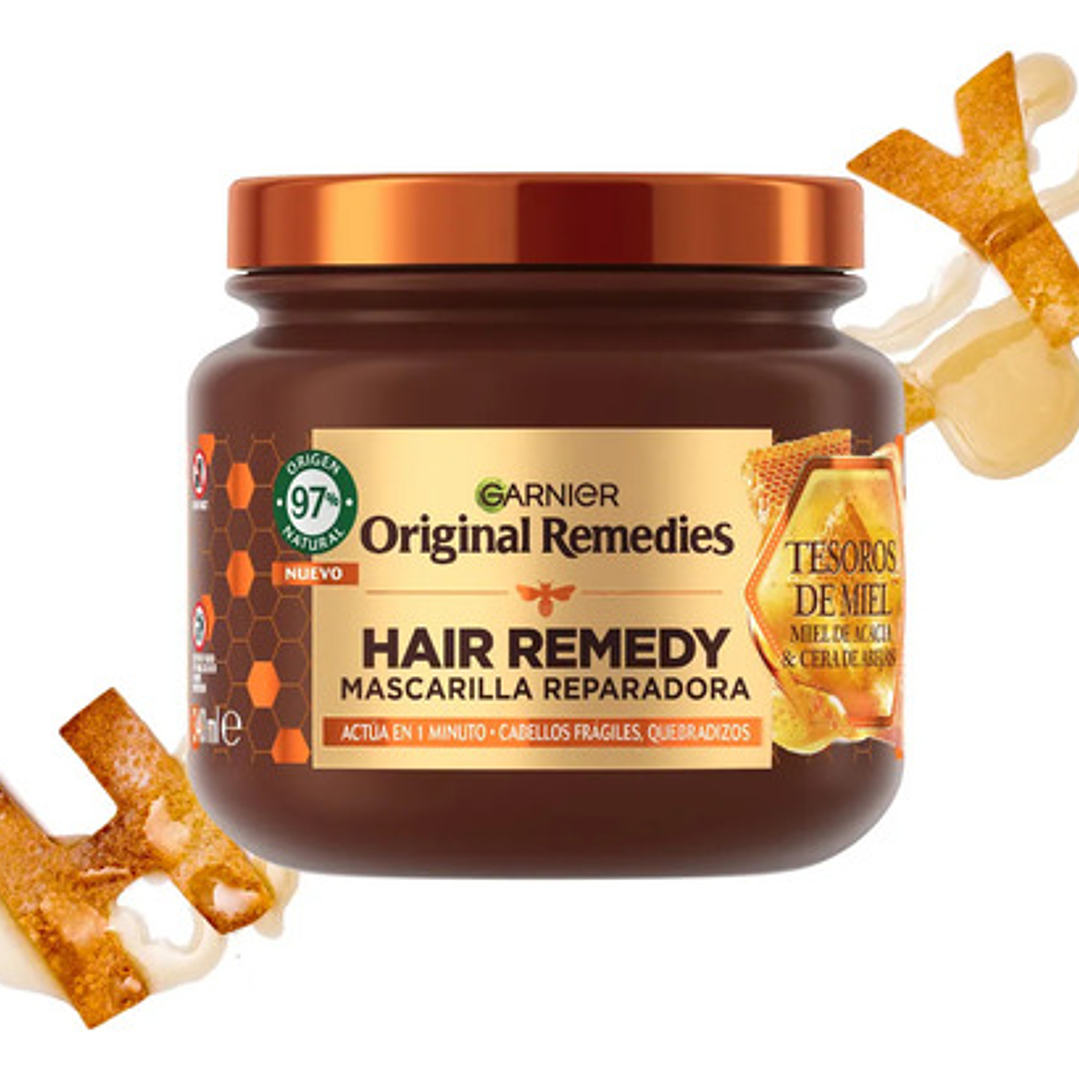 Mascarilla Capilar Garnier Original Remedies Tesoros De Miel 3