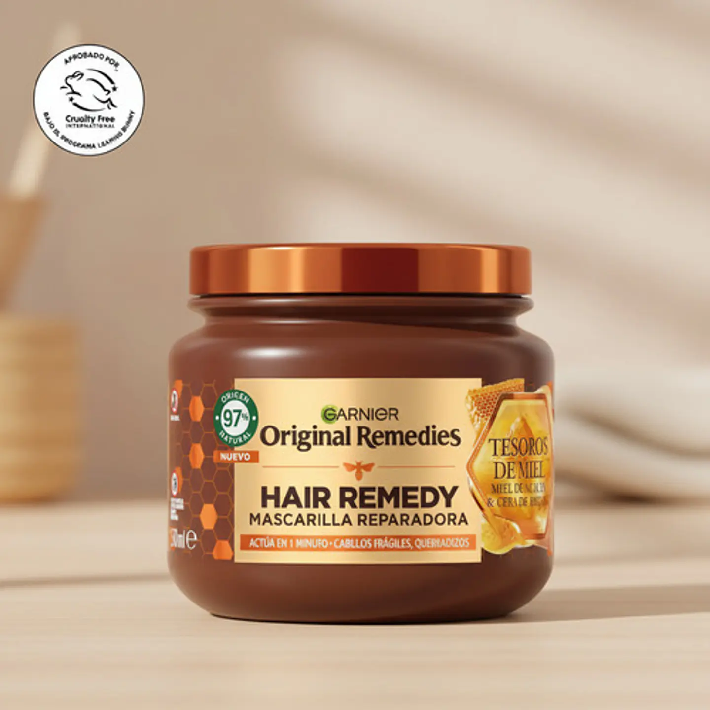 Mascarilla Capilar Garnier Original Remedies Tesoros De Miel 12