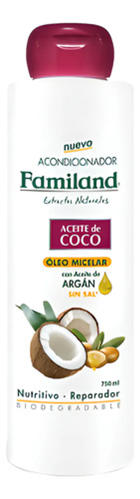 Acondicionador Familand Aceite De Coco Argán 750 Ml