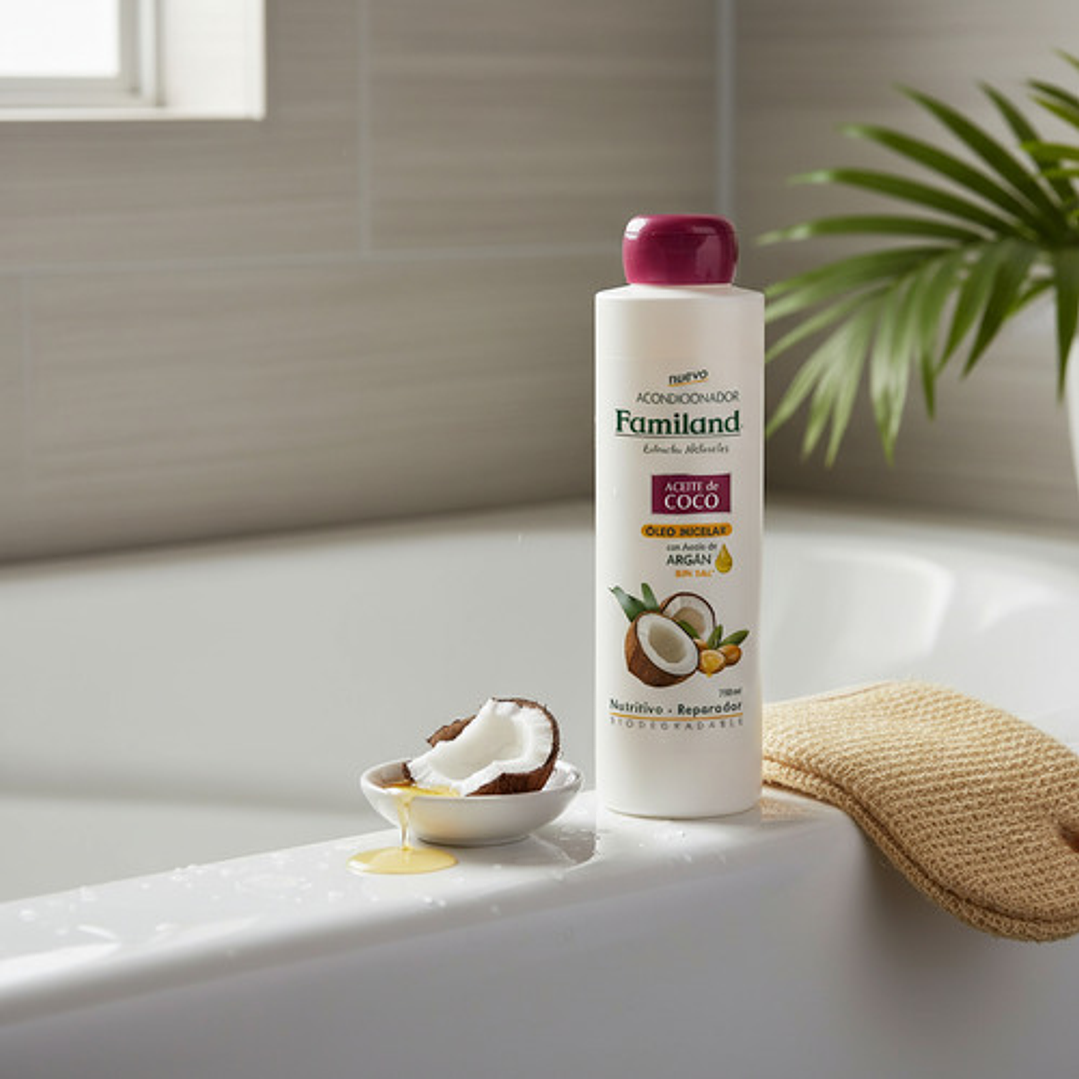Acondicionador Familand Aceite De Coco Argán 750 Ml 2