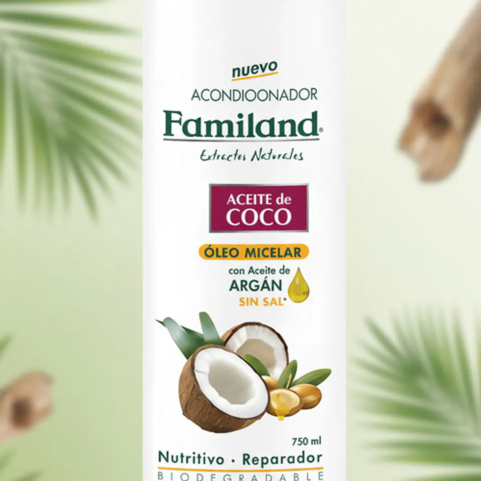 Acondicionador Familand Aceite De Coco Argán 750 Ml 4