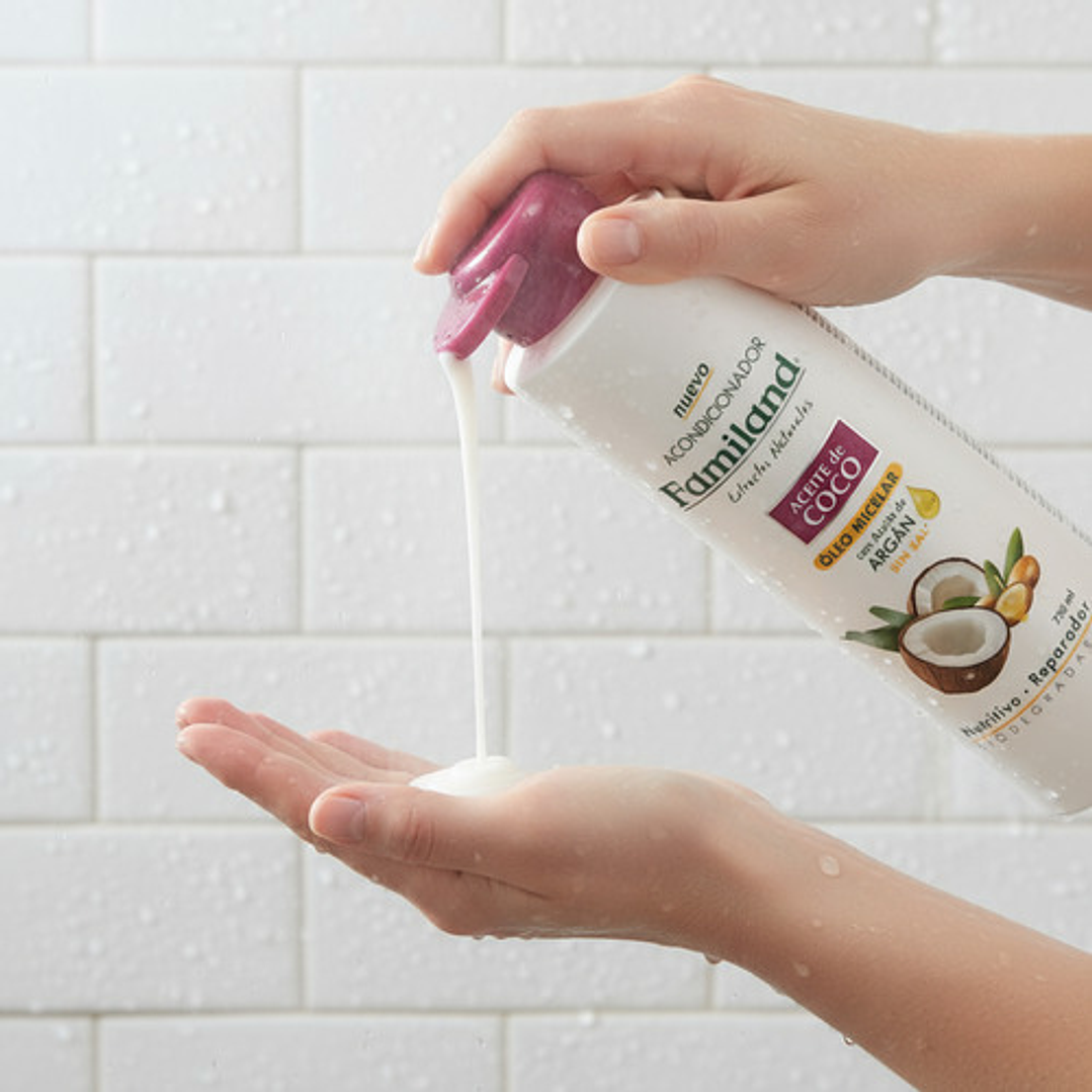 Acondicionador Familand Aceite De Coco Argán 750 Ml 5