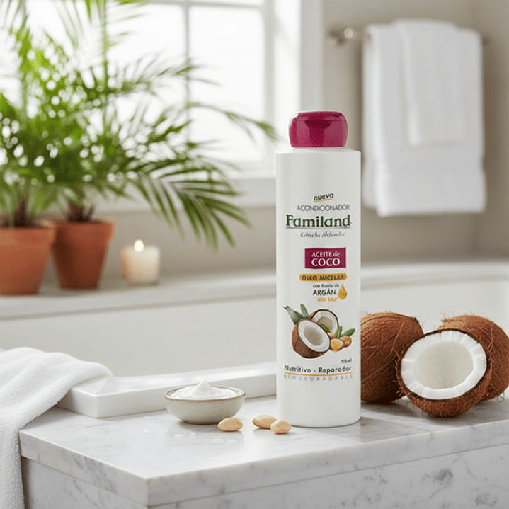 Acondicionador Familand Aceite De Coco Argán 750 Ml 6