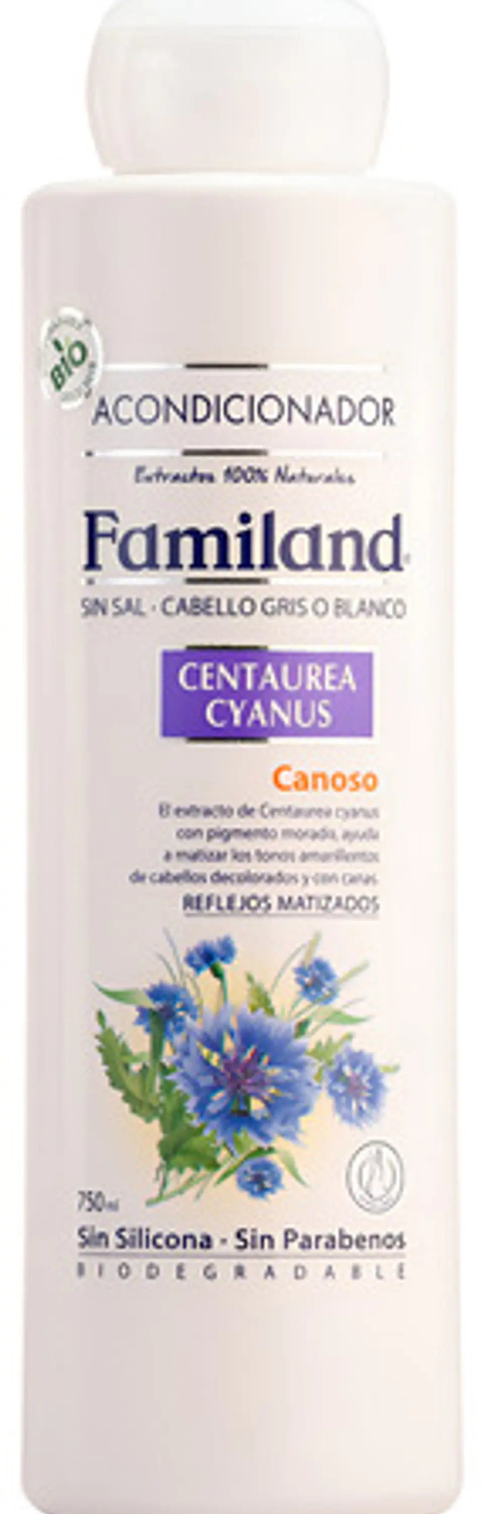 Acondicionador Familand 750ml Centaurea Cyanus Bio Sin Sal 1