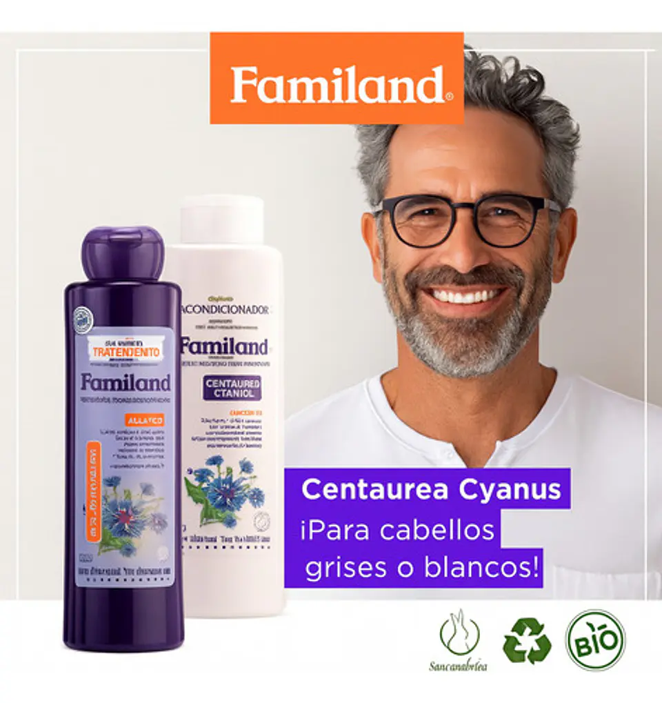 Acondicionador Familand 750ml Centaurea Cyanus Bio Sin Sal 2